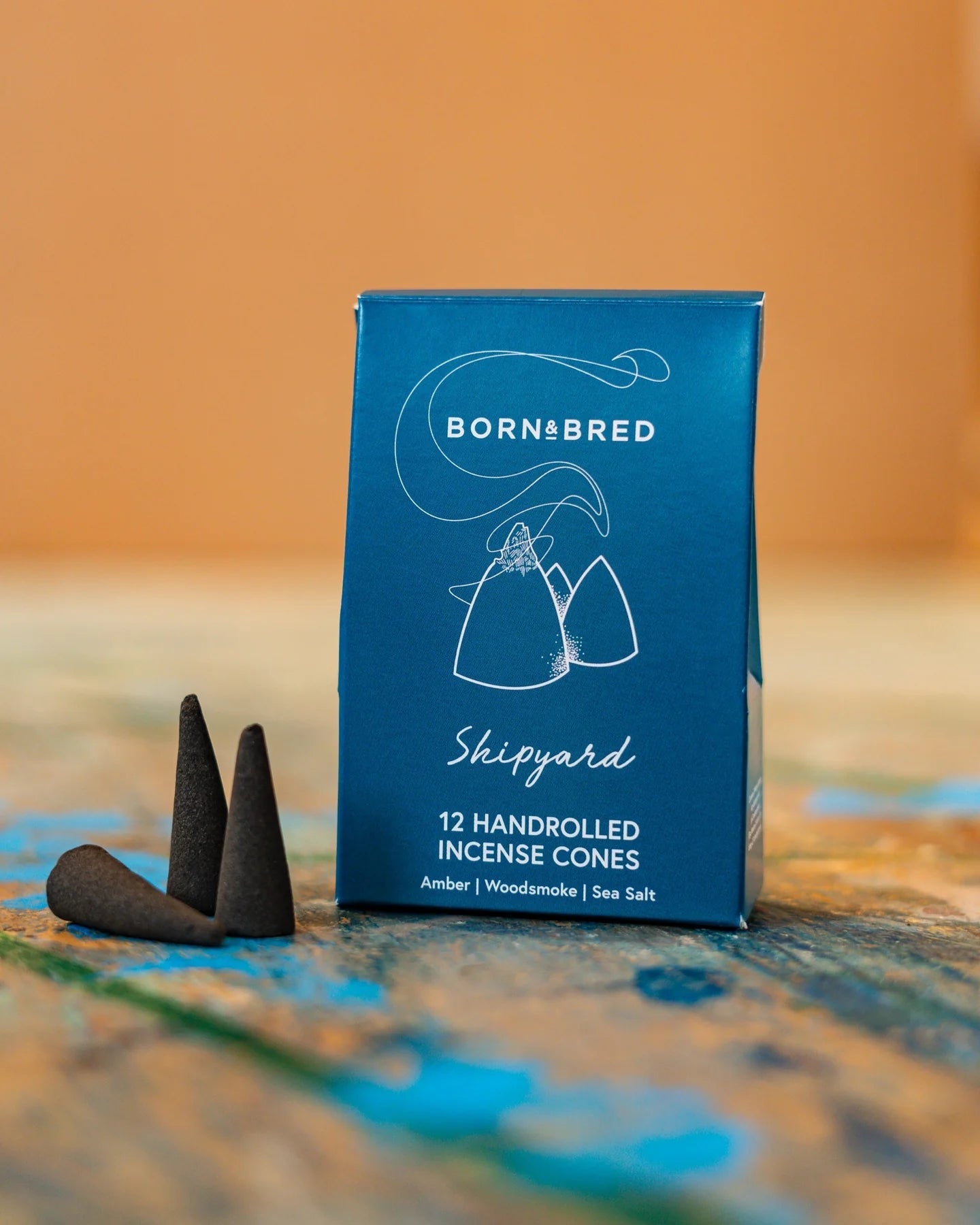 10 Shipyard Incense Cones Box BY BORN&BRED - stoneandbeige