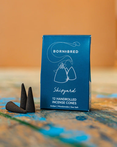 10 Shipyard Incense Cones Box BY BORN&BRED - stoneandbeige