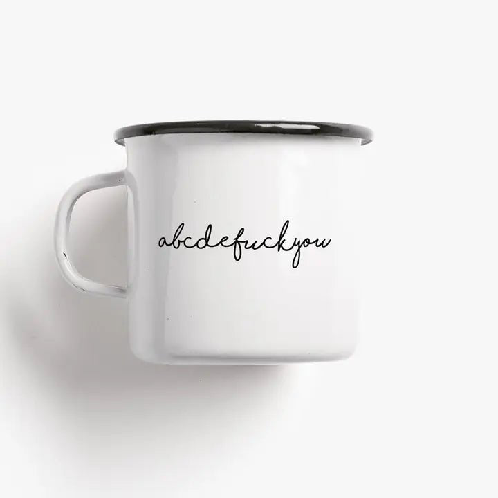 ABCDEFuckyou Mug - stoneandbeige