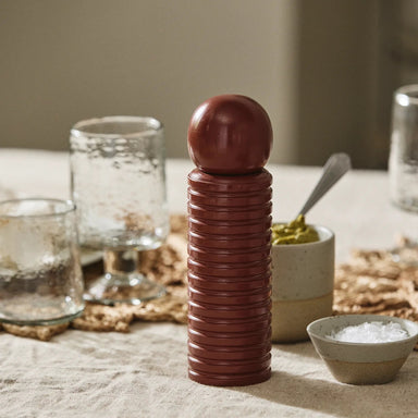 Amber Red Salt + Pepper Grinder - stoneandbeige