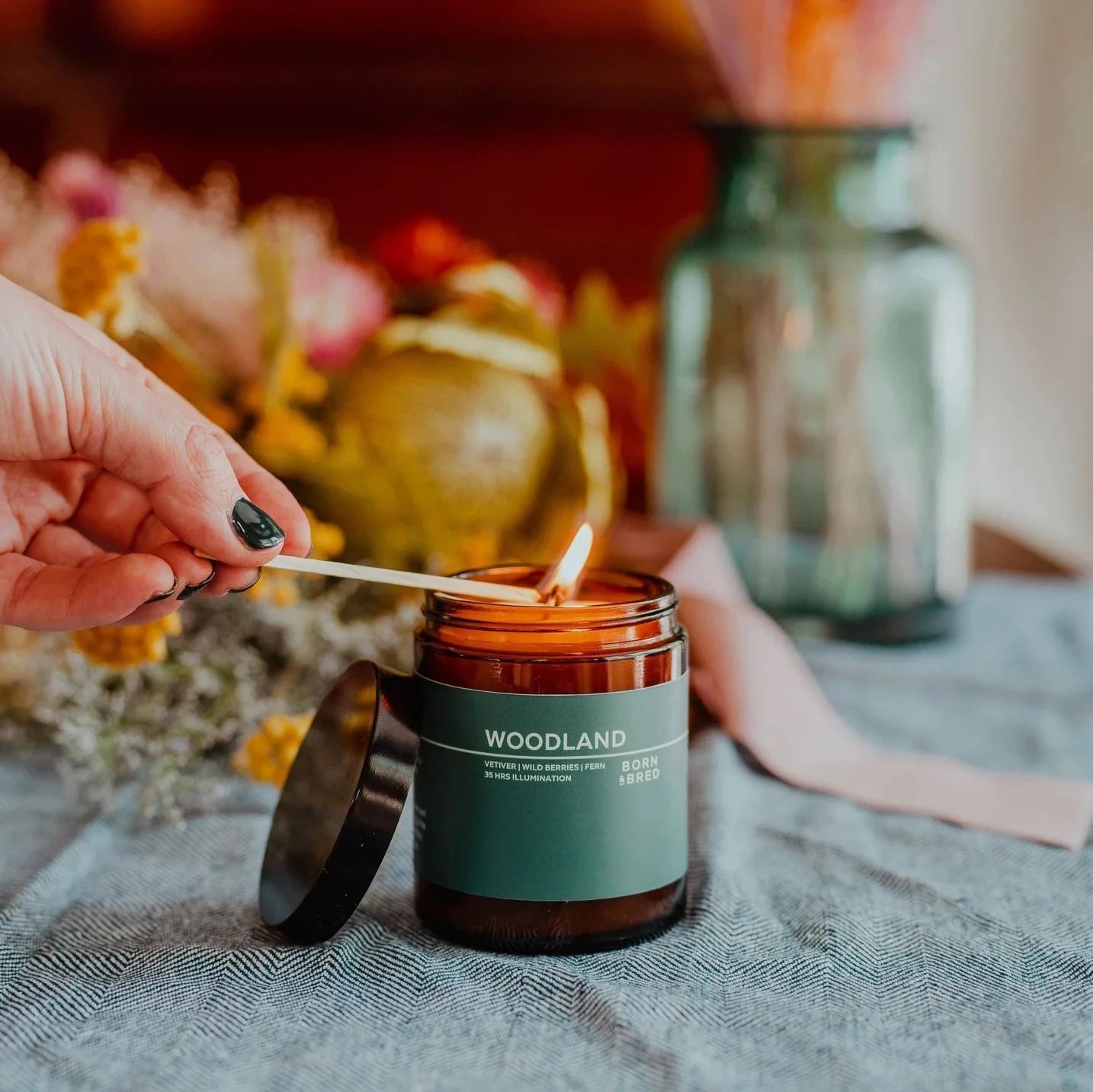 Celtic Woodland Candle BY BORN&BRED - stoneandbeige #candle that can be burnt