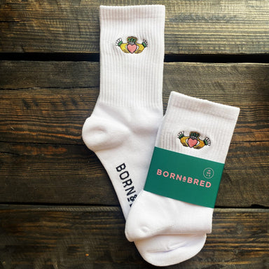 BORN & BRED Claddagh Socks - stoneandbeige