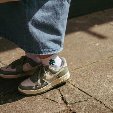 BORN & BRED Lucky Shamrock Ankle Socks - stoneandbeige