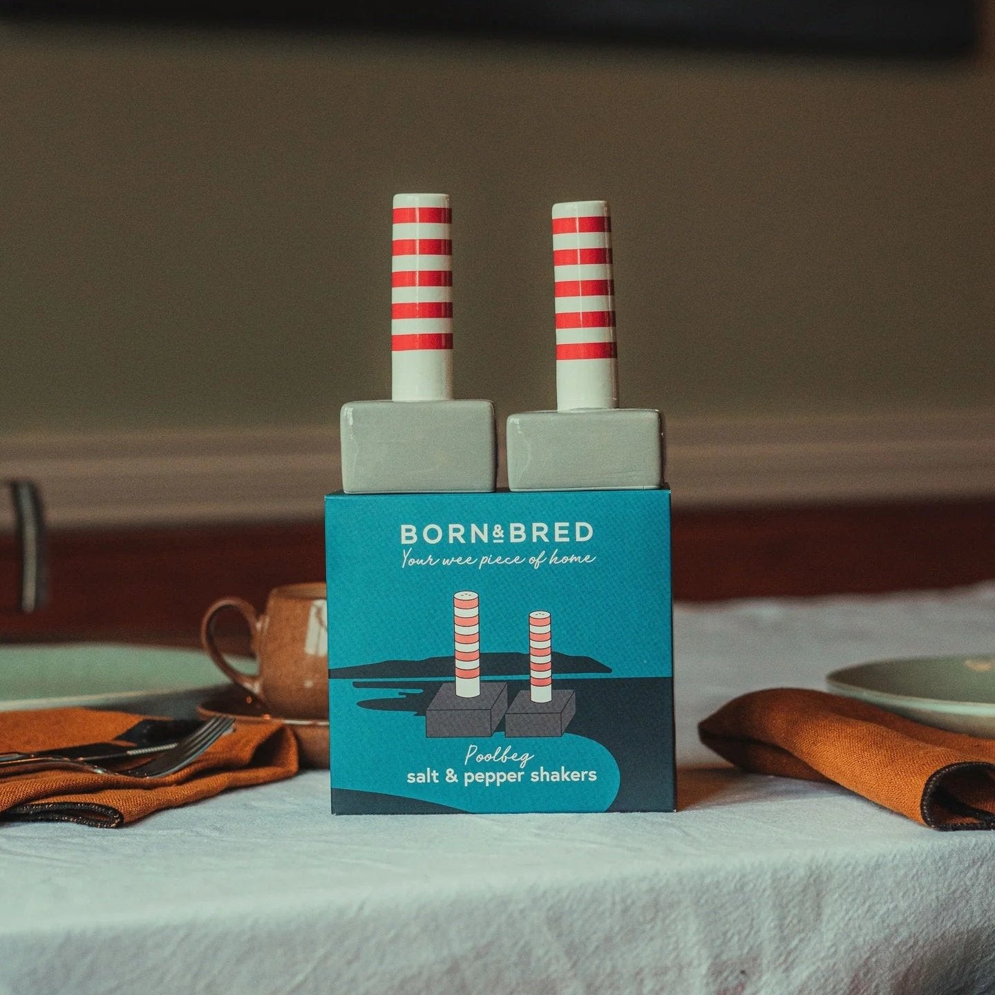 BORN & BRED Poolbeg Towers Salt & Pepper Shakers - stoneandbeige