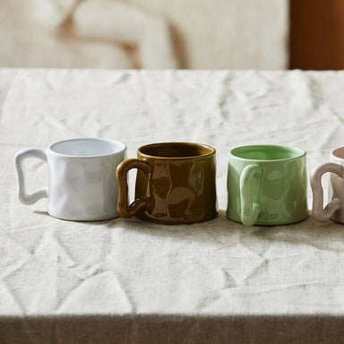 Bright Green Shaped Mug - stoneandbeige