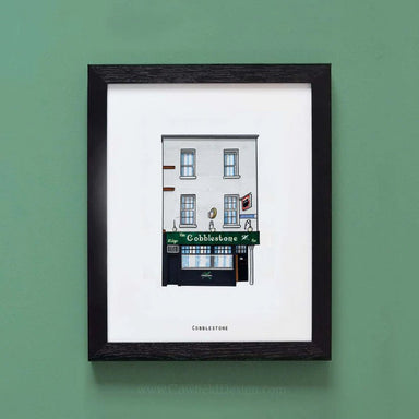 COWFIELD DESIGNS Illustrated The Cobblestone Pub - stoneandbeige