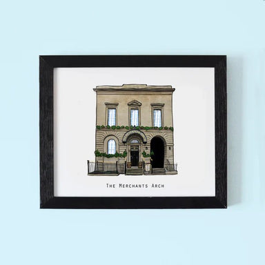 COWFIELD DESIGNS Illustrated The Merchant's Arch Pub - stoneandbeige