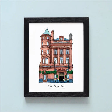 COWFIELD Illustrated The Bank Bar - stoneandbeige