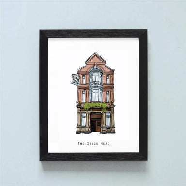 COWFIELD Illustrated The Stags Head Pubs - stoneandbeige