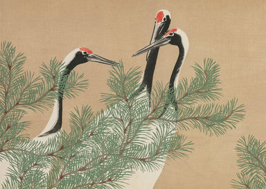 Cranes Art Print By Kamisaka Sekka - stoneandbeige