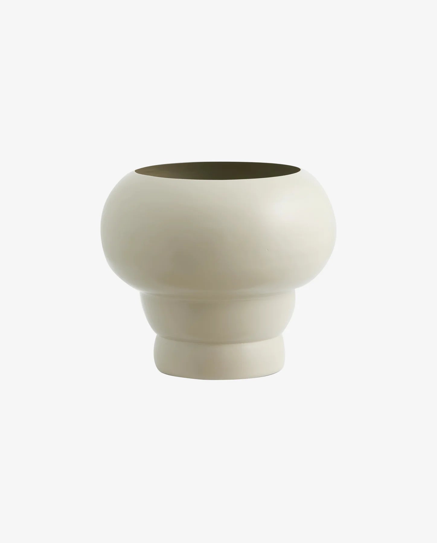 curved Iron Ivory Vase - stoneandbeige