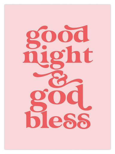 DUSTY BOY PRINTS - Good Night & God Bless Print - stoneandbeige