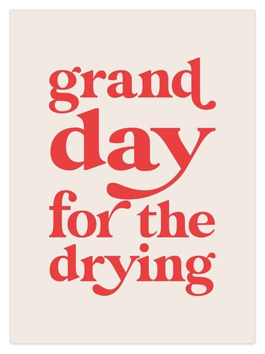 DUSTY BOY PRINTS - Grand Day For For The Drying - stoneandbeige