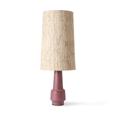 HK LIVING Retro Red Stoneware Lamp Base - stoneandbeige