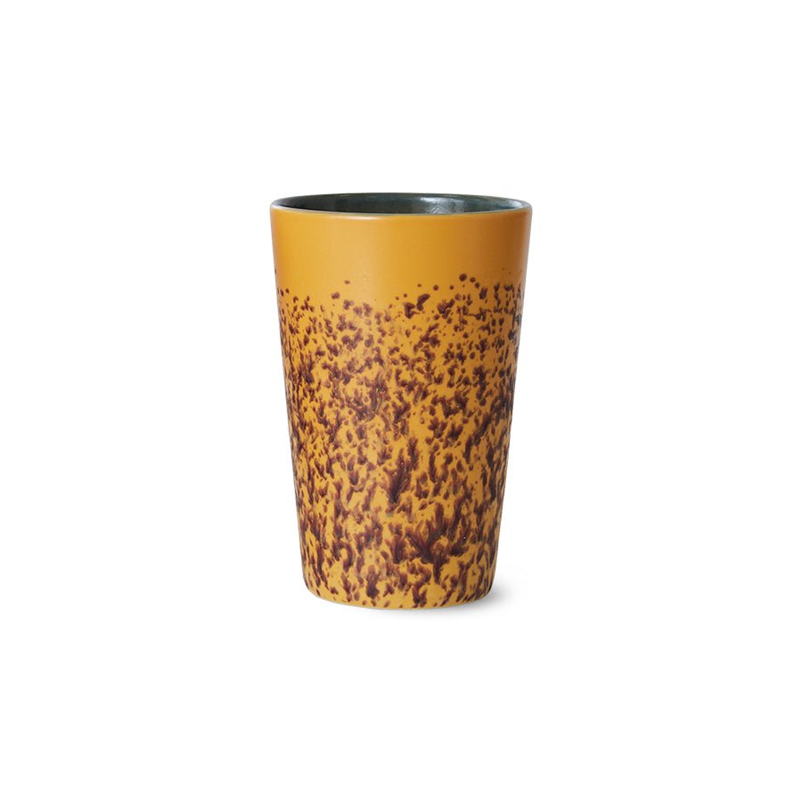HKLIVING 70s Ceramic Caramel/Green Tea Mug - stoneandbeige