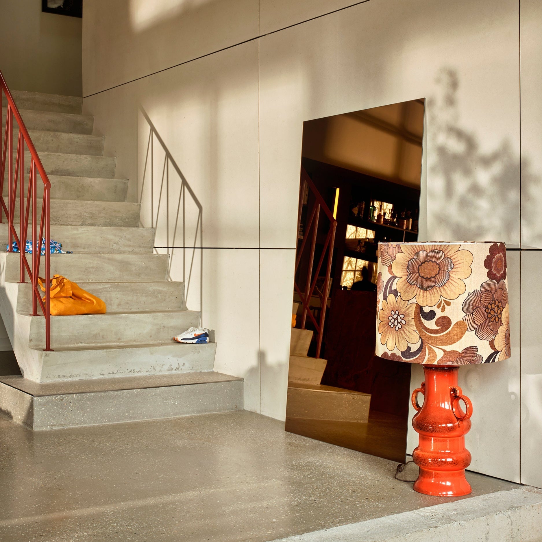 Retro Petal Lamp Shade by HKLIVING Lighting - stoneandbeige #Bright Orange# #Lamp Shade For A Lamp Base#