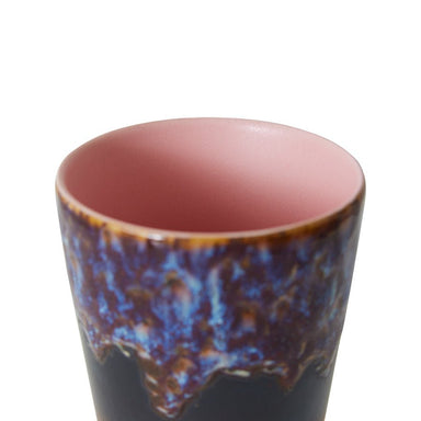 HKLIVING Blue/Pink Tie Dye Tea Mug - stoneandbeige