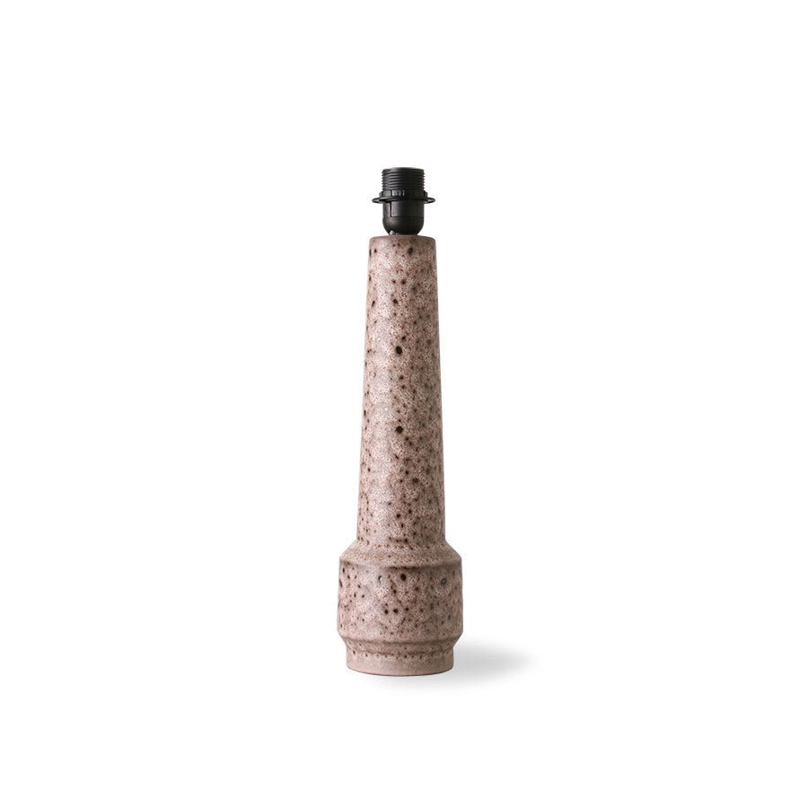 HKLIVING Charcoal/Pink Retro Stoneware Lamp Base - stoneandbeige