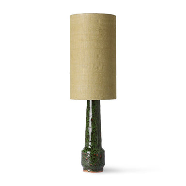 HKLIVING Green Retro Stoneware Lamp Base - stoneandbeige