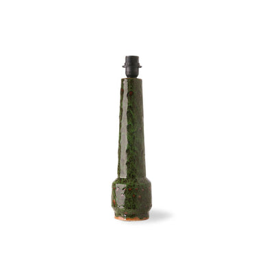 HKLIVING Green Retro Stoneware Lamp Base - stoneandbeige