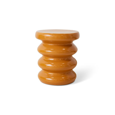 HKLIVING Matt Cream Terracotta Side Table - stoneandbeige