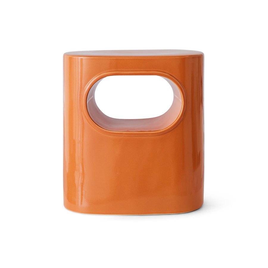 HKLIVING: Orange 70s Side Table - stoneandbeige