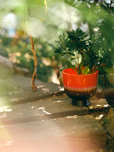 HKLIVING Retro Red/Brown Flower Pot - stoneandbeige