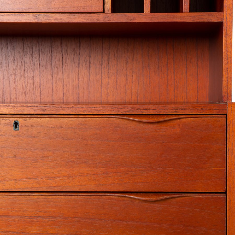 HKLIVING: Wooden Secretary Cabinet - stoneandbeige