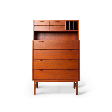 HKLIVING: Wooden Secretary Cabinet - stoneandbeige