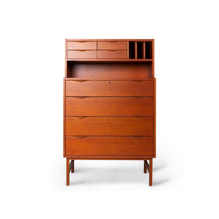 HKLIVING: Wooden Secretary Cabinet - stoneandbeige