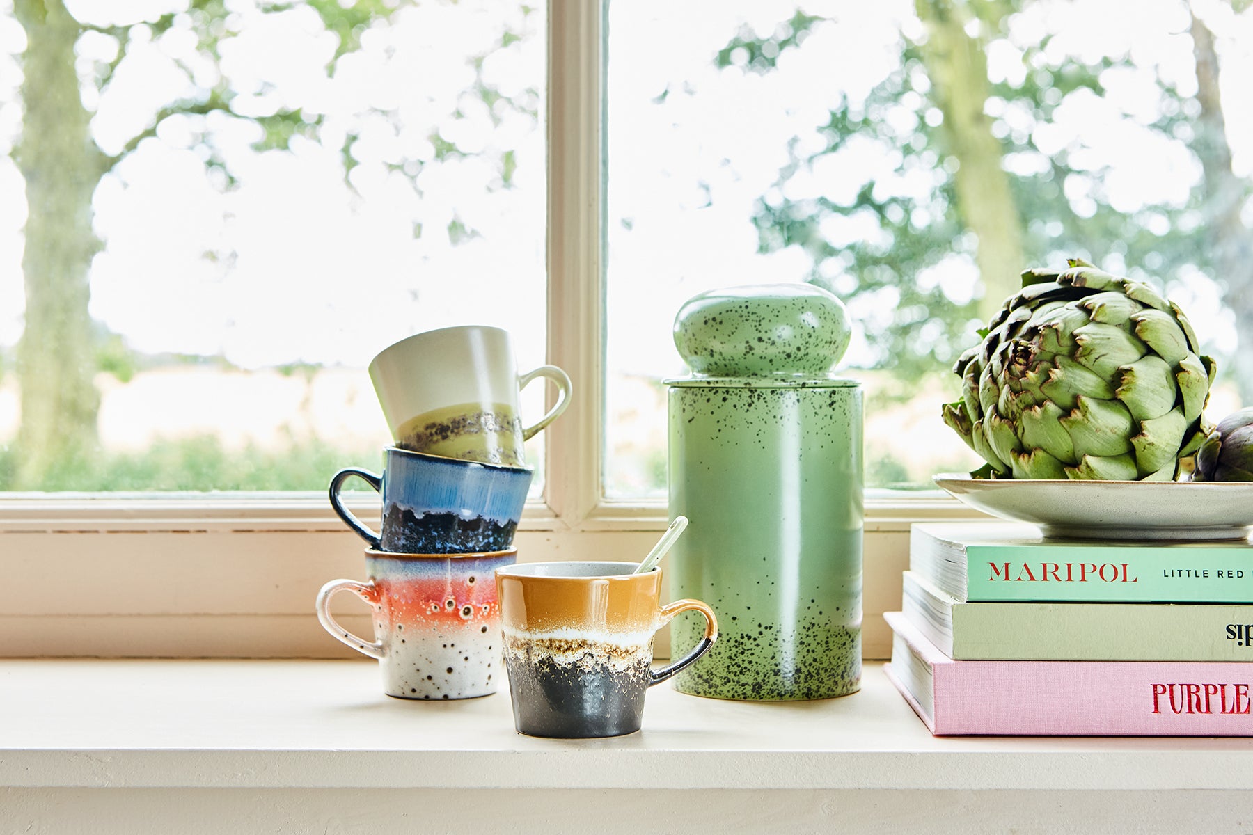 HKLIVING 70s Blue Ceramics Americano Mug