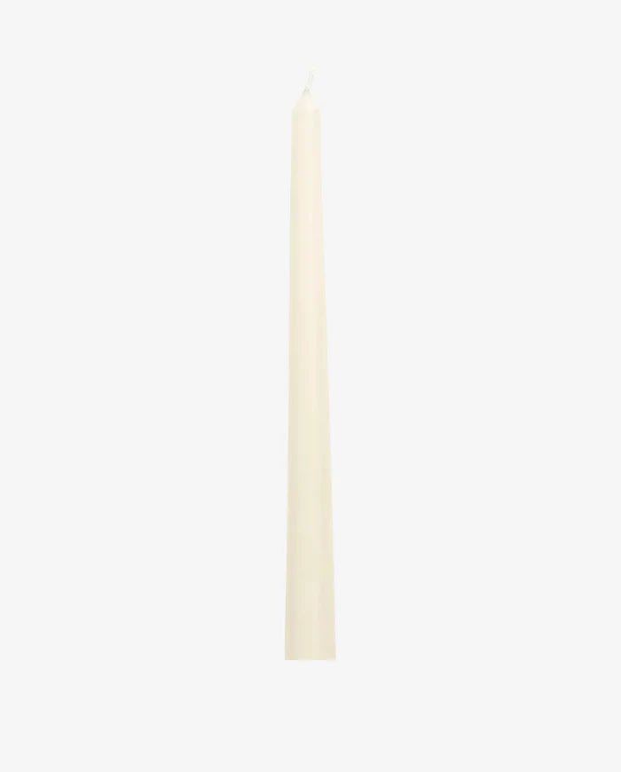 Ivory Cream Tall Dinner Candle - stoneandbeige