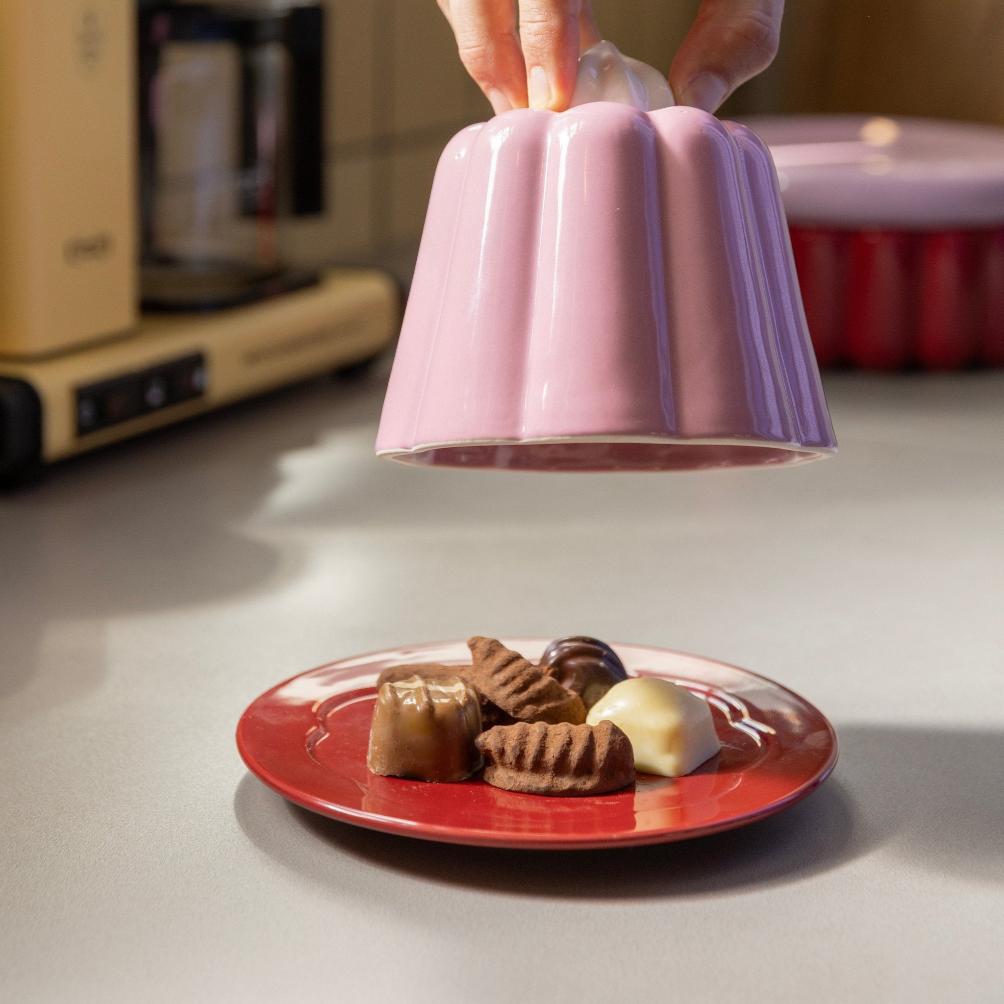 Jelly Pudding Pink Storage Jar - stoneandbeige