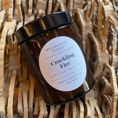 Cracking Fire Candle BY MILLQUARTER STUDIO - stoneandbeige