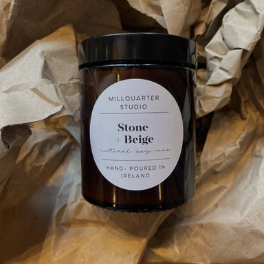 MILLQUARTER STUDIO Stone + Beige Coconut and Lime Candle - stoneandbeige