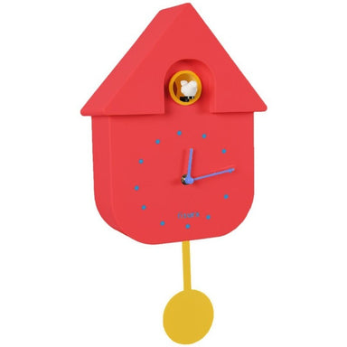 Red + Yellow Cuckoo Clock - stoneandbeige