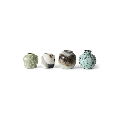 Set Of 4 HKLIVING 70s Ceramics Vase - stoneandbeige