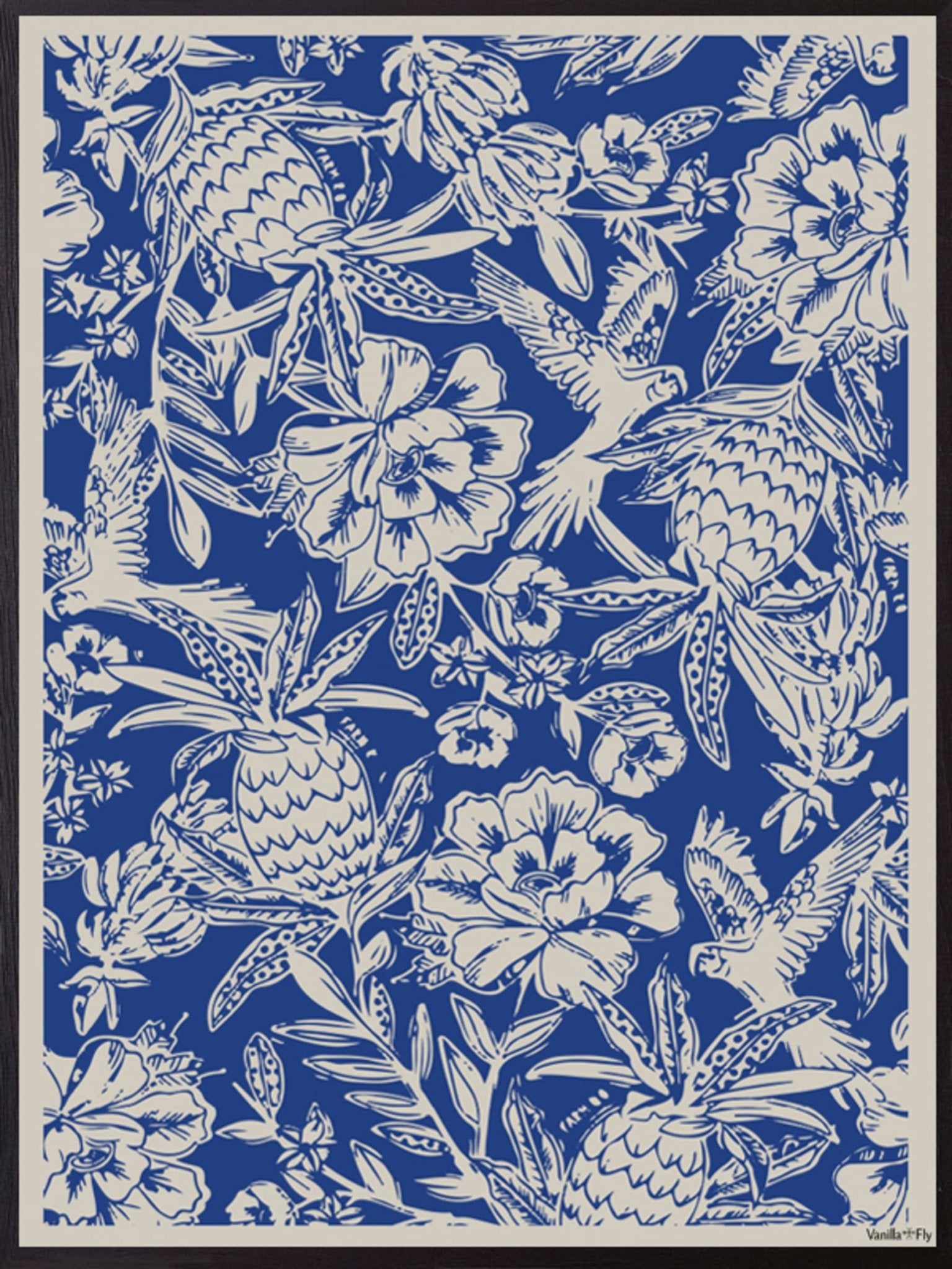 Wild Blue Print - stoneandbeige
