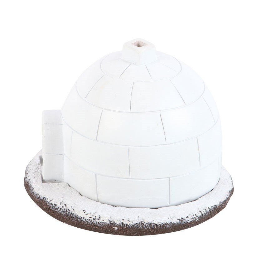 White Igloo Incense Burner - stoneandbeigeWhite Igloo Incense Burner