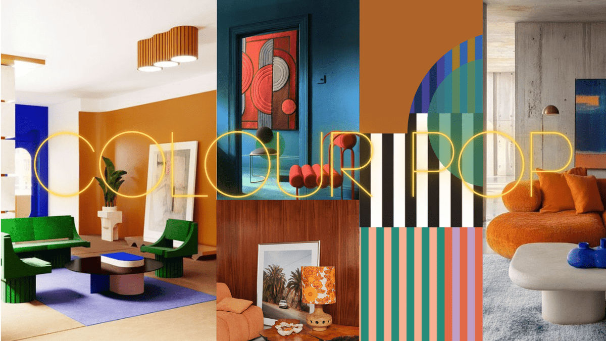 RETRO CHIC, COLOUR POP DETAIL IDEAS — stoneandbeige