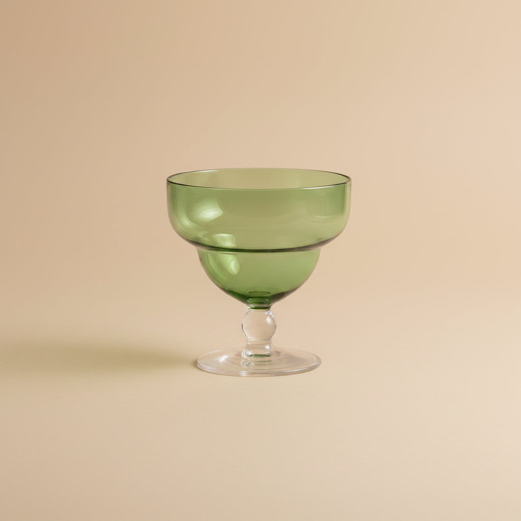 2 Green Art Deco Design glasses