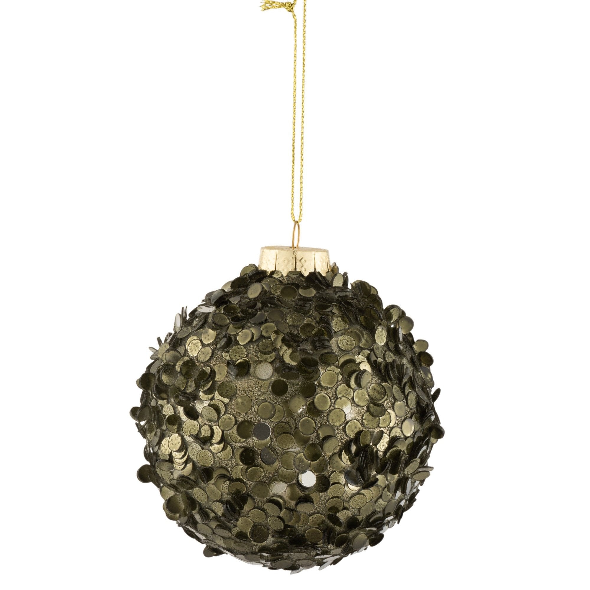 Khaki Green Christmas Bauble