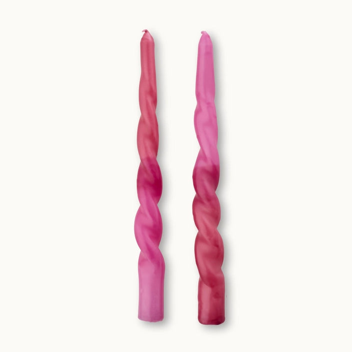 Set Of 2 Coloured Dinner Candles