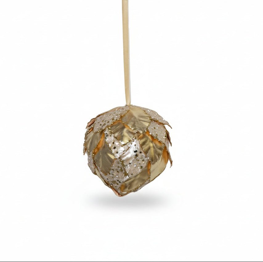 2 Tone Champagne Bauble - stoneandbeige