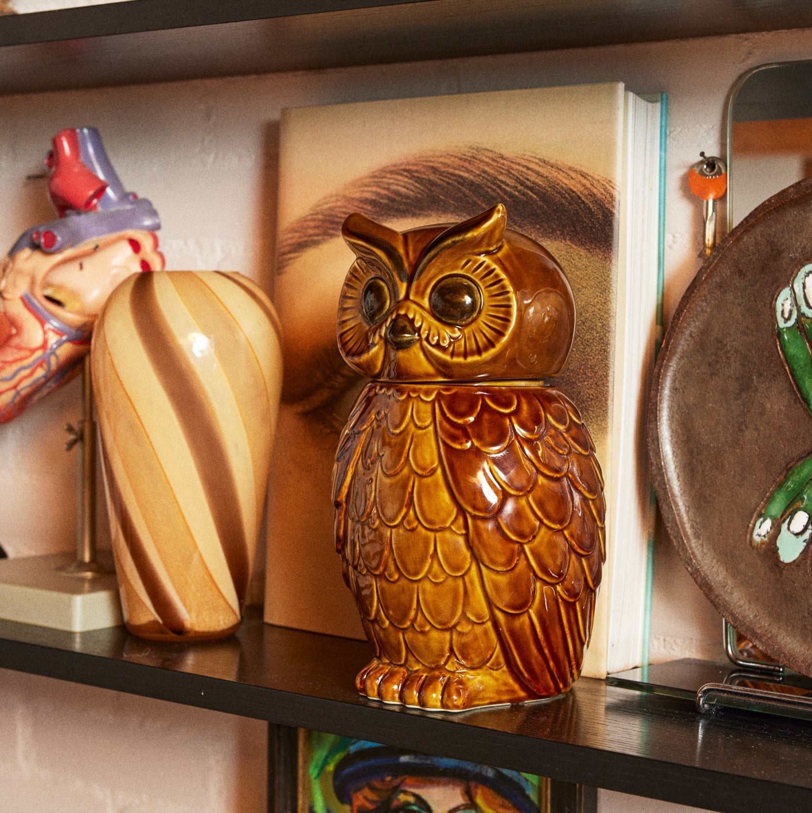 HKLIVING Ceramic Owl Jar