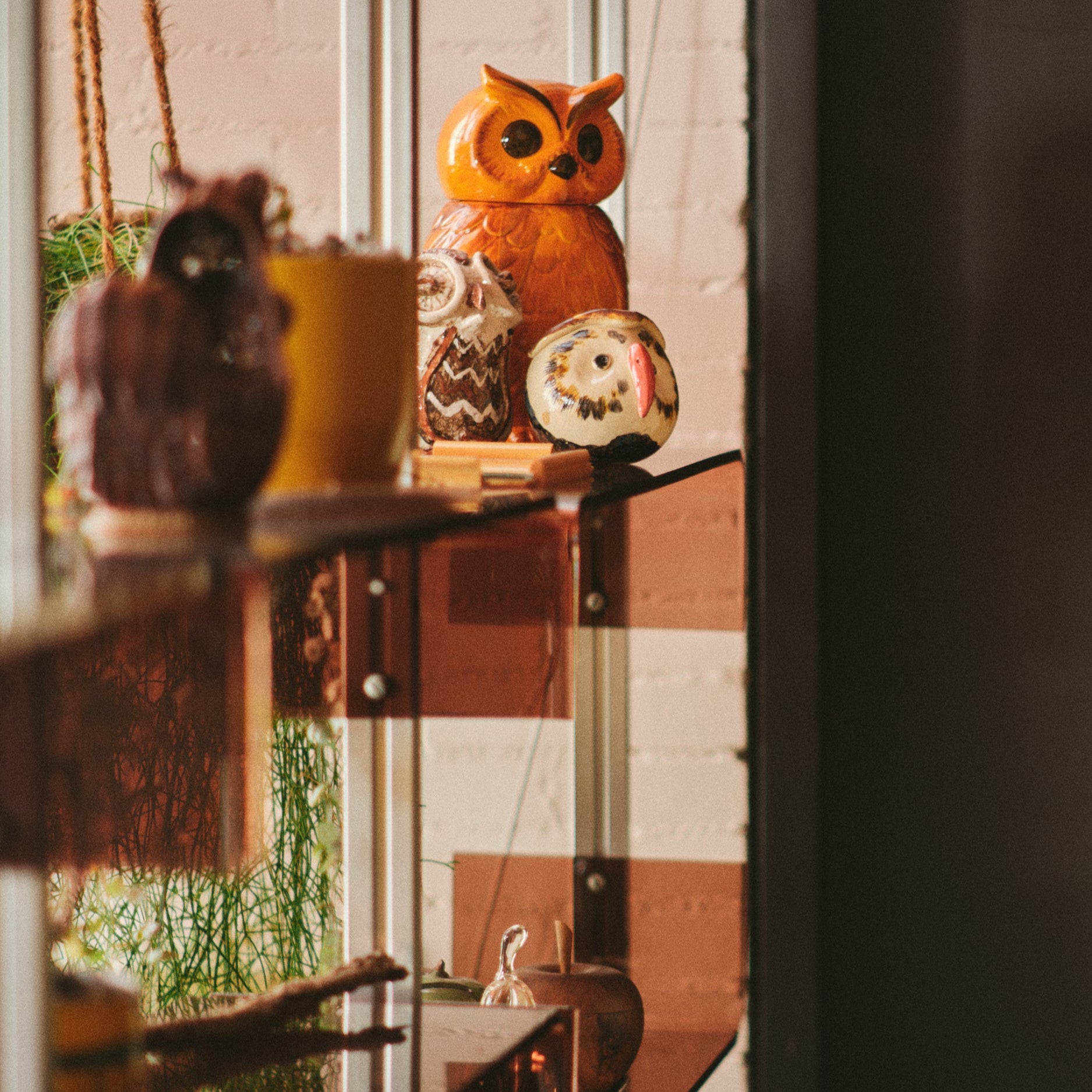 HKLIVING Ceramic Owl Jar