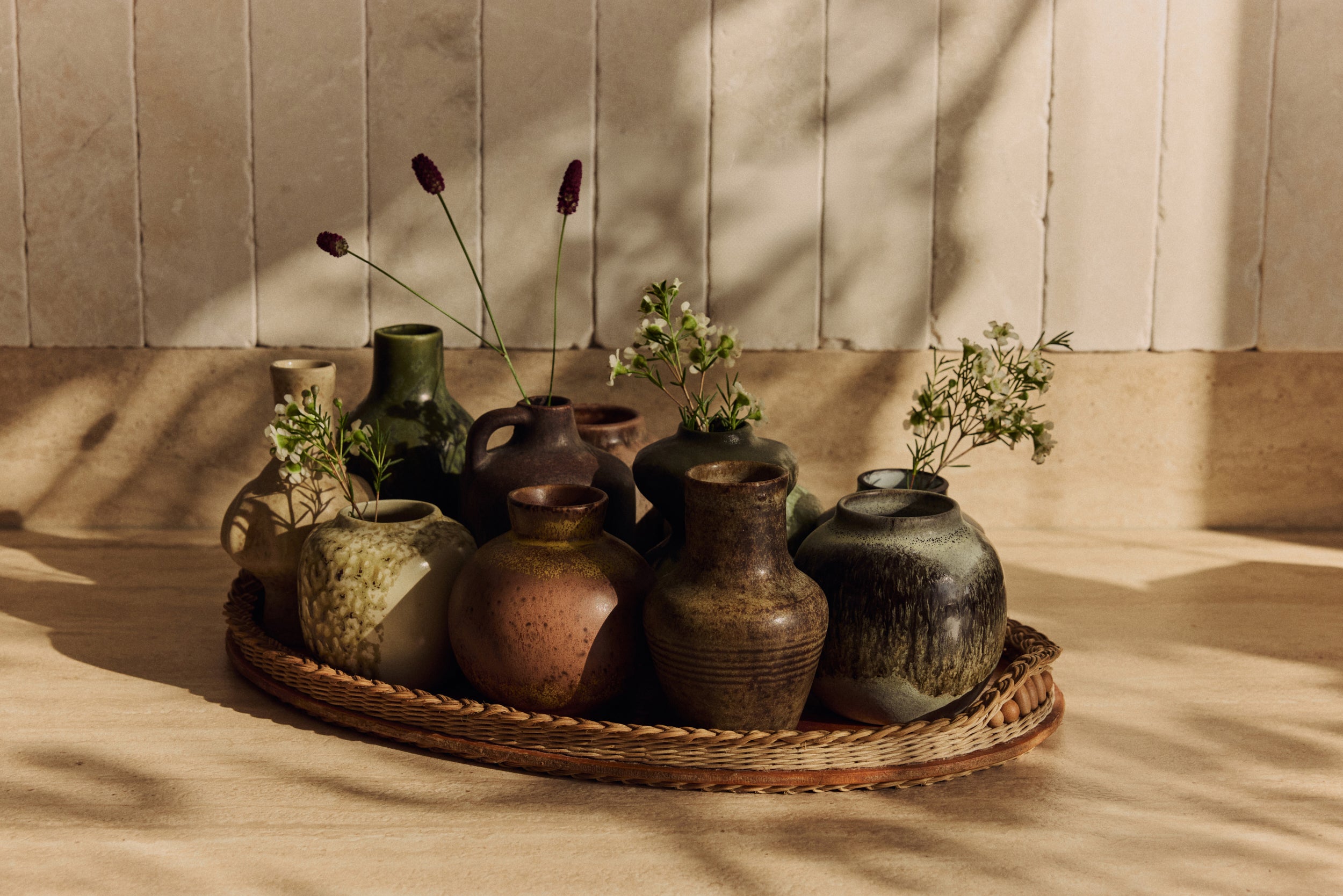 HKLIVING 5 Mini Coloured Tone Vases