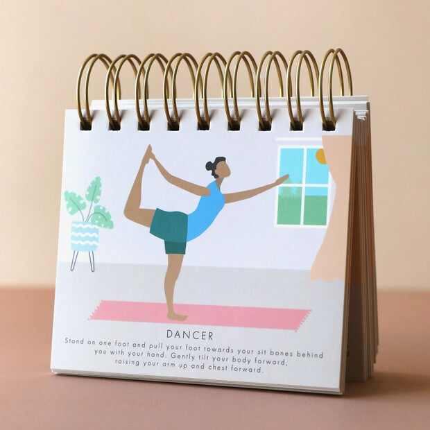 50 Daily Yoga Poses Flip Book