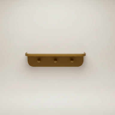3 Hook Mustard Shelve - stoneandbeige