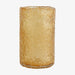 3D Amber Cut Glass Vase - stoneandbeige